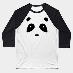 Cute Panda Face T-Shirt Baseball T-Shirt